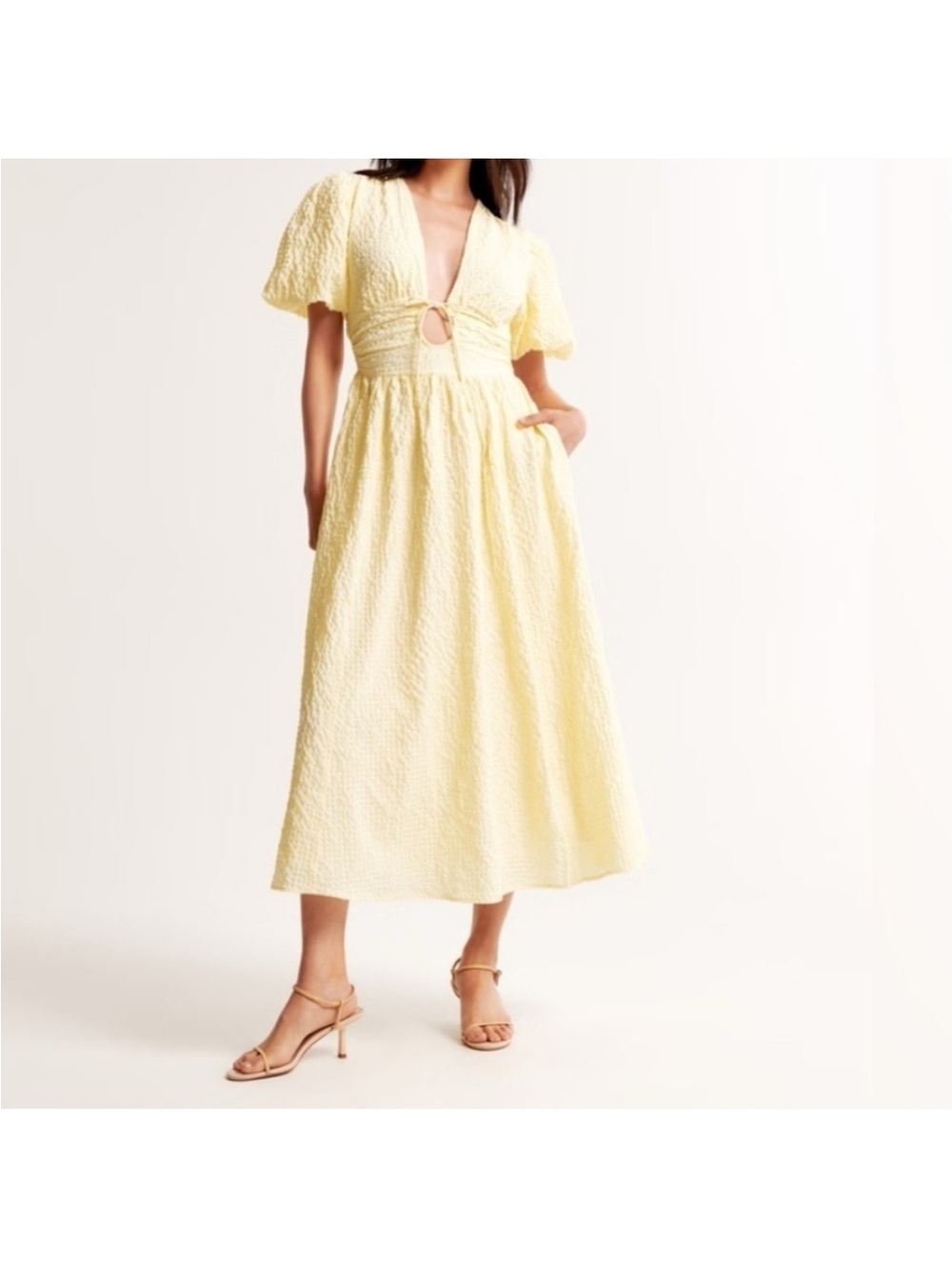 Abercrombie tie front maxi dress